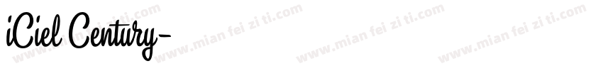 iCiel Century字体转换
